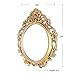 Mirrorize 20 x 24 Antique Gold Mirror for Living Room, Vintage Gold Framed Oval Mirror, Decorative Large Gold Mirror for Wall Decor, (IMP8568)