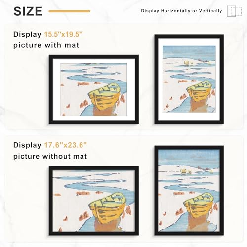 Image of Picrit 18x24 Picture Frame Set of 7, Black Poster Frames for Wall