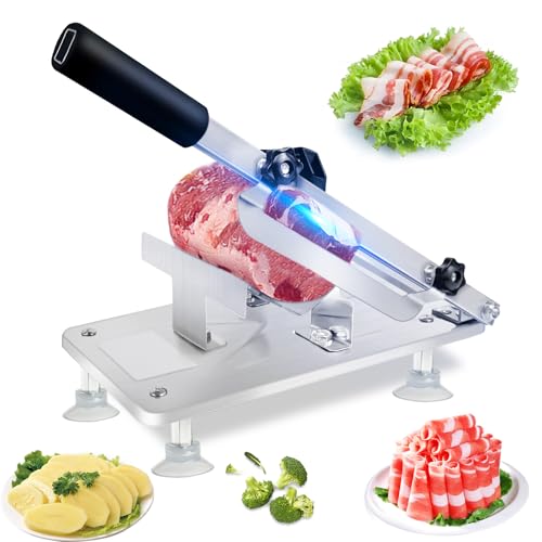 JUANWAN Manual Frozen Meat Slicer Meat...