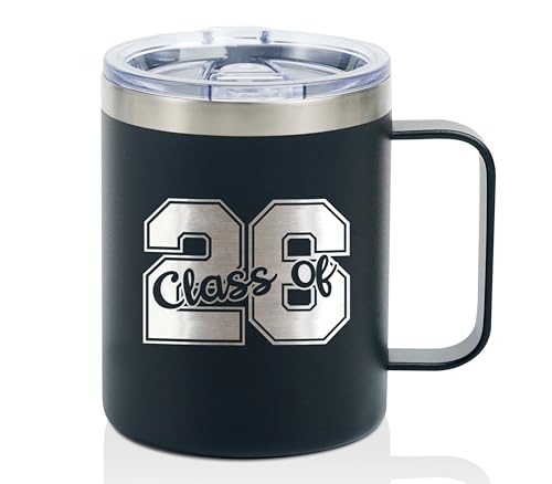 Taza térmica de acero inoxidable 12 oz Class of 2026 miniatura 1