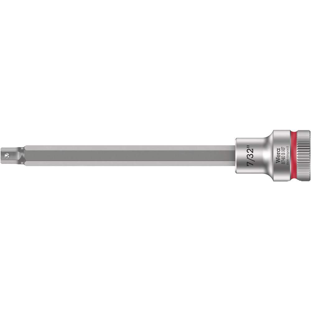 Wera 8740 B 3/8" Zyklop Bit Socket, HF Hex-Plus 7/32" x 107mm - 05003088001