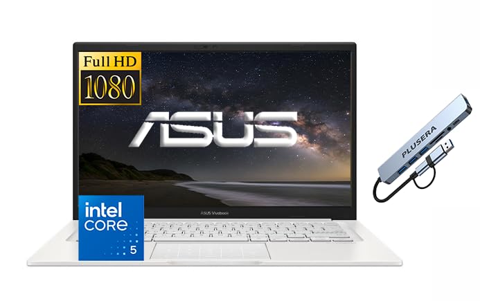 Image of ASUS Vivobook 14 inch FHD Business & Student Laptop Computer, 10-Core Intel Core 5 120U Processor, Windows 11 Pro (40, GB, 2, TB)