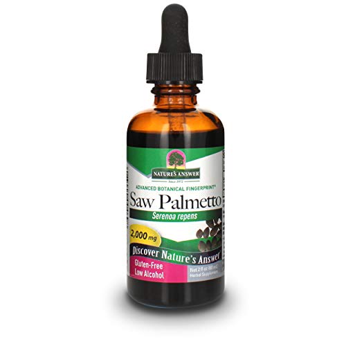 Natures' Answer Saw Palmetto Berry with Organic Alcohol, 2-Fluid Ounces | Prostate Support | Natural Urinary Health | Promotes Hair Growth