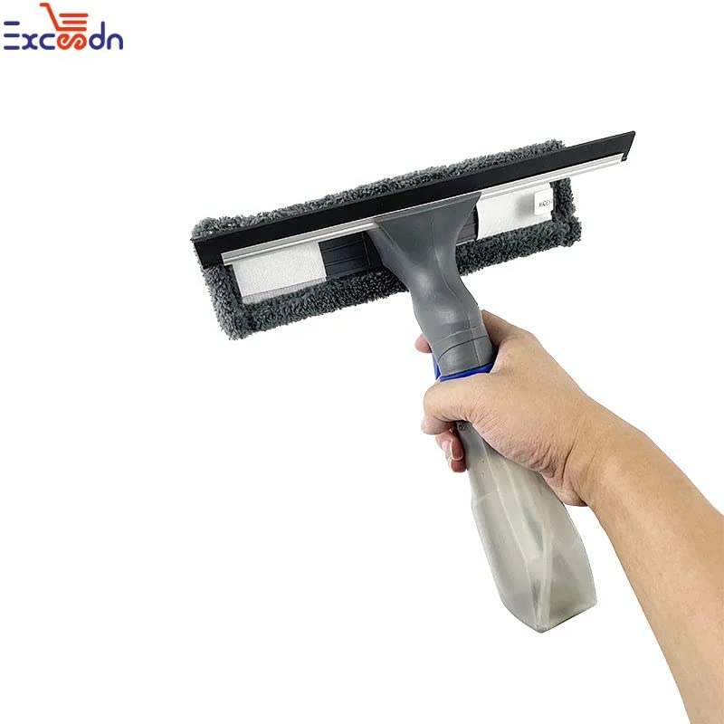 Image of Microfiber Window Cleaning Tool Rubber Window Spray Squeegee Cleaner