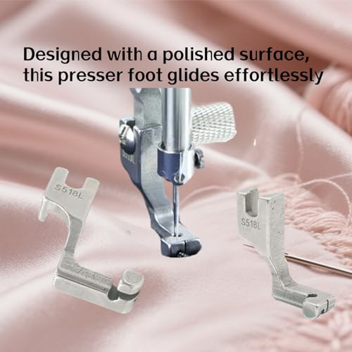 2 piezas de pie prensatelas metálico para máquina de coser miniatura 5