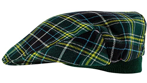Casquette plate en tartan écossais MacKellar confection authentique I LUV LTD