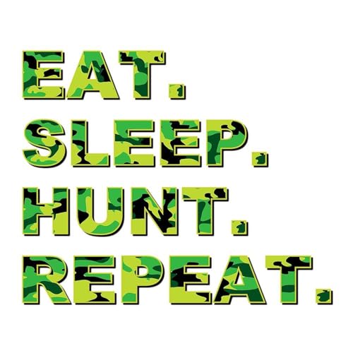 Taza grande cerámica de 15 oz con diseño Eat Sleep Hunt Repeat miniatura 3