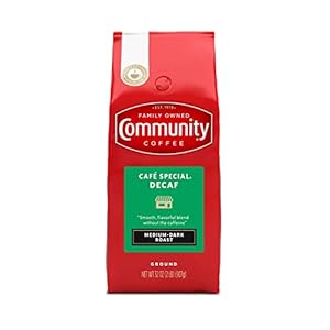 Community Coffee Café Special Decaf Ground Coffee, Medium Dark Roast, 32 Ounce Bag (Pack of 1)