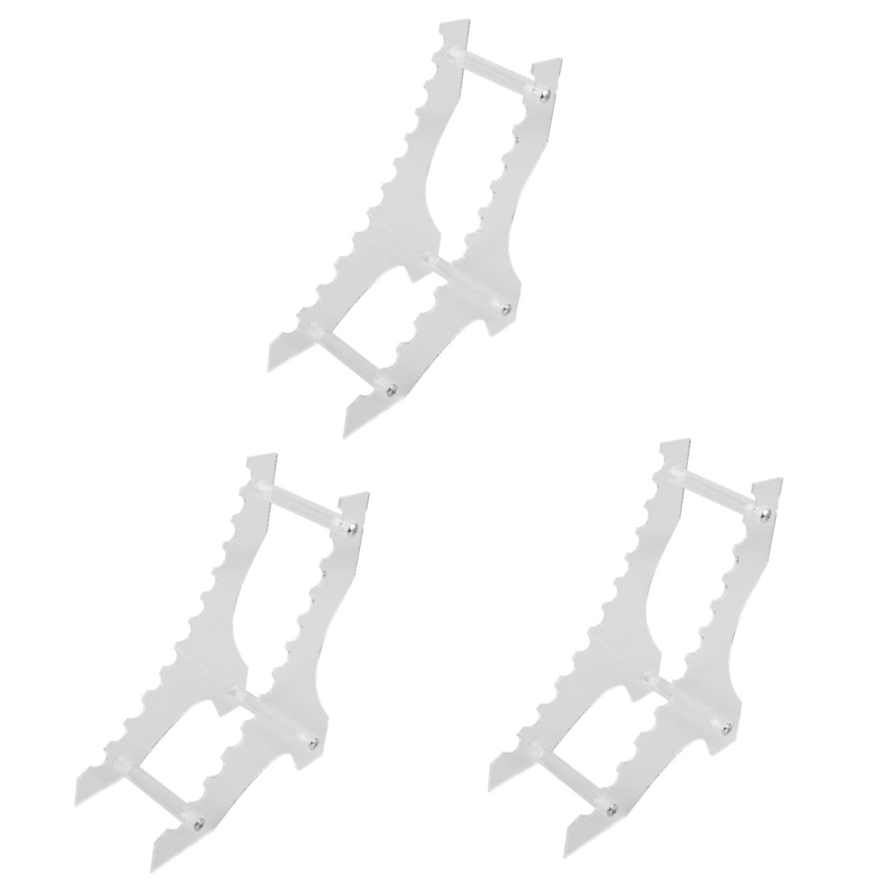 3pezzi Porta Penne Da Scrivania Acrilico Organizzatore Per Cancelleria Con Design Compatto e Resistente Soluzione Versatile Per Ufficio e Studio