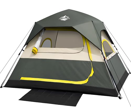 Tent 4 Person Tents for Camping - Instant Cabin Tent
