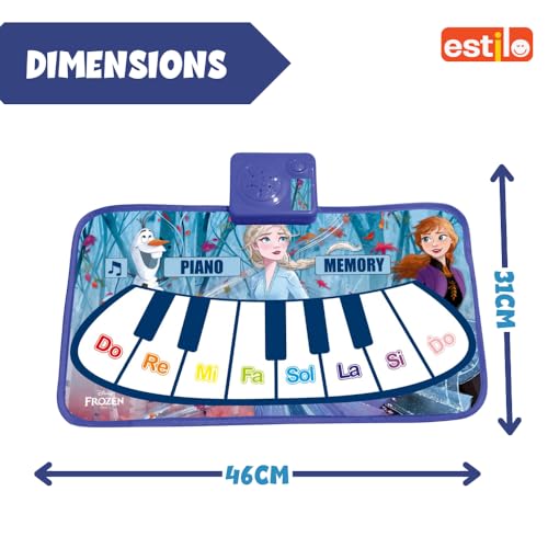 Image of Estilo Floor Piano Mat for Kids & Toddlers | Baby Playing Mat with Music 11 Keys | Musical Toy Gift for Boys & Girls Age for 1-6 | Engaging Keyboard for Toddlers (Frozen)