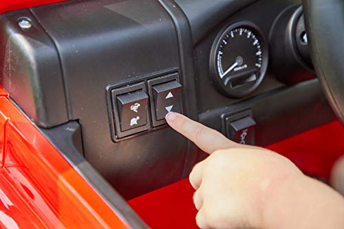 Huffy Kid Electric Ride On 12V Land Rover Suv Red, Two Seater, Hot Red #TOP5