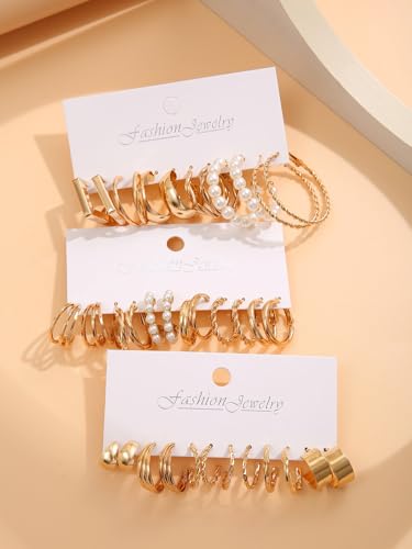 Image of Shining Diva Fashion Stylish Hoop Stud Earrings for Women and Girls