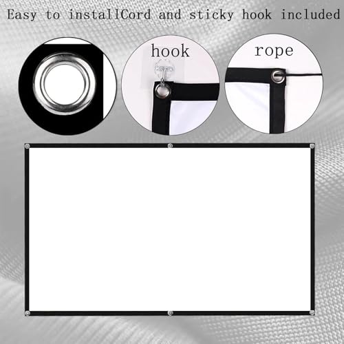 Pantalla de proyector plegable 180 pulgadas 16:9 miniatura 7