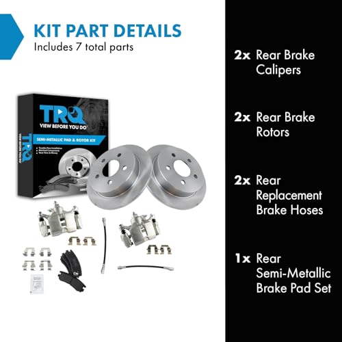 Image of TRQ Rear Brake Pad & Rotor Kit