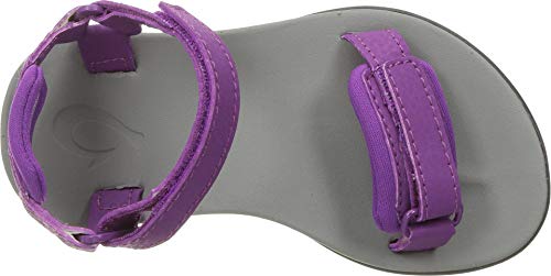 OluKai Luana Girl's Comfort Adjustable Strap Dahlia/Pale Grey - 6 M US Big Kid2