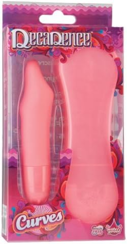Waterproof Vibrating Decadence Curves w/Case - Purple