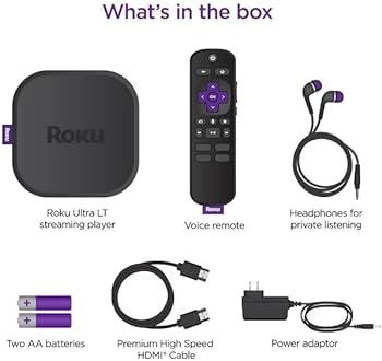 Roku Ultra LT HD/4K/HDR ストリーミングデバイス Amazon.com: Roku Ultra LT Streaming Media Player 4K/HD/HDR w/ 4K