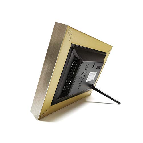 Image of XElectron 7 inch IPS LED Digital Photo Frame with HD Display, Auto-Rotate, Play Photos, Videos, Music and Slideshow with SD Card, USB Ports (Silver)