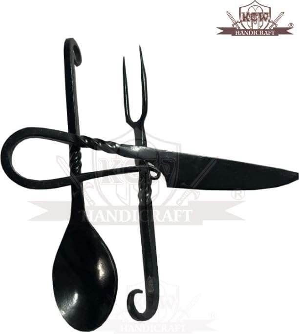 Medieval Eating Utensil Set (Knives, Cutlery, Iron Spoon)-52