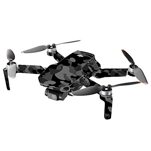 Image of MightySkins Compatible with DJI Mini 2 Portable Drone - Black Camo | Protective, Durable, and Unique Vinyl Decal wrap Cover | Easy to Apply, Remove, and Change Styles | Made in The USA