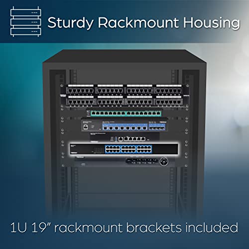 Image of TRENDnet 24-Port Gigabit Switch, TEG-S25, 24 x Gigabit RJ-45 Ports, 48Gbps Switching Capacity, Fanless Design, Metal Enclosure, Internal Power Supply, Lifetime Protection, Black