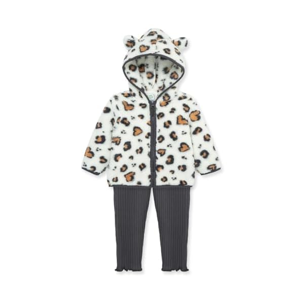 Little Me Baby Clothes for Baby Boy's and Girl's 3-Piece Sherpa Set, Jacket, Shirt and Pant Sets, 12 Months to 4 Toddler - Image 5