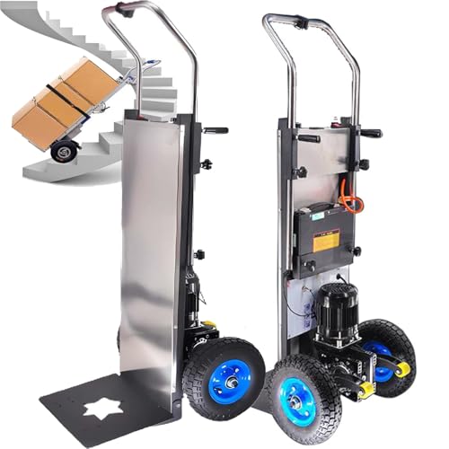 HDaspijh Sube-Escaleras EléCtrico De 1200 W, Capacidad De Carga (400 Kg), BateríA ExtraíBle (48 V/36 Ah), Motor Sin Escobillas/Sin Mantenimiento, BotóN De Manija (Apertura/Parada InstantáNea)