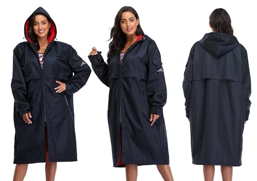 Adoretex 100% Waterproof Swim Parka, Hooded Warm Scuba Coat Surf Jacket for Men and Women2