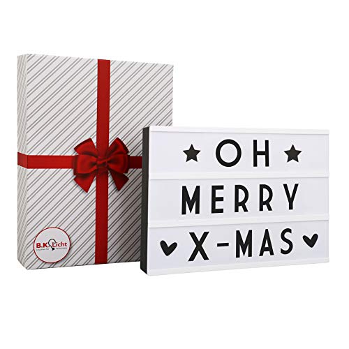 Cinematic Light Box A4 Caja De Luz Con 90 Letras Incl Usb Cinematográfica Lightbox Como Decoracion Boda Regalo Original Para Cumpleaños