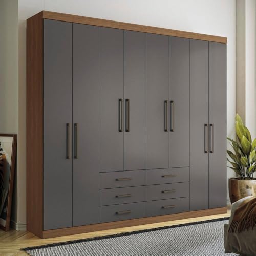 Guarda Roupa Casal 8 Portas 6 Gavetas Master Santos Andirá Jatobá...