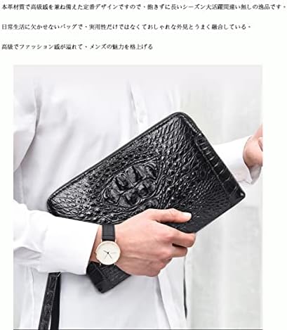 Amazon | [CINVAI KROSE] ワニ革 本革 クロコダイル型押し セカンド