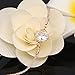 Christmas Women Fashion Hand Decorative Blooming Flowers Styling Charm Rose Gold Color Crystal Bracelet Jewelry Chain Oriental Style Gifts for Women Mom Wife Girls Lovers