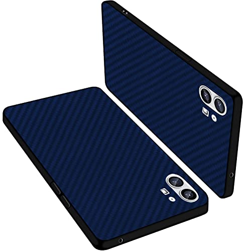 For Nothing Phone  ケース TPU ソフト 背面 炭素繊維 ストライプのデザイン ケース カバー 米軍MIL規格取得 耐衝撃 衝撃吸収 防指紋 薄型 軽量 ストラップホール付き Qi充電 ワイヤレス充電対応 Nothing Phone  カバー スマホケース