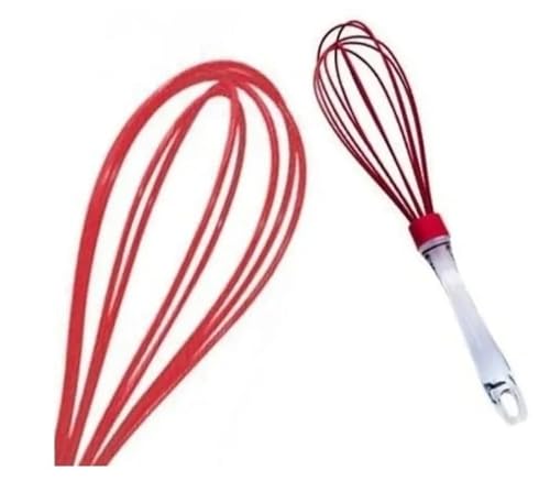 Batedor Clara Ovo Fuê Fouet Silicone Bolo Massas Cozinha