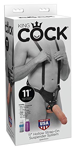 King Cock 11 pouces Hollow Strap dildo gode ceinture creux pour hommes et couples