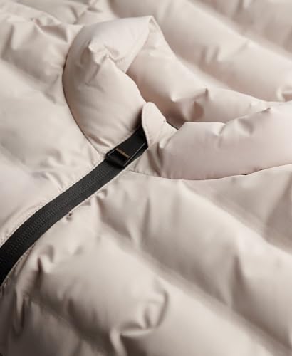 Superdry Para Mujer. W5011980A Chaqueta Acolchada City Fuji Beige (L), Casual, PoliéSter - 7