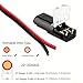 20 PCS Double Wire Plug in Connector with Locking Buckle, 18-22 AWG Low Voltage Electrical Connectors, Tool-Free Quick Connect for Automotive Electronics & Car Lighting