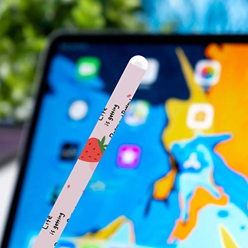 VILLCASE 3Pcs Compatível para Lápis de Maçã 2 Caneta Stylus Capa Completa de Bonita de Frutas Estile