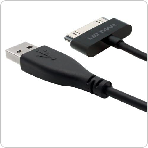 Extra Long 6 Foot (6ft) iPhone / iPod / iPad USB Charge and Sync Cable Made of Premium Rubberized Non-tangle Material - Black