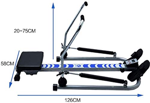 Image of Rowing Machines Rowing Machine Hydraulic Rower Trainer Indoor Rowing Device with Adjustable Resistance 2020 Model Foldable Cardio Workout