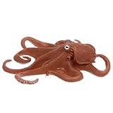 GARIOUANS Figura de Pulpo de Plástico Resistente para Decoración de Acuarios y Oficinas Modelo Realista de Animal Marino Seguro y Duradero para Paisaje Submarino