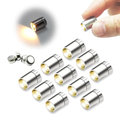 LAXDAMRE Mini LED Spotlights Battery Powered for Dollhouse, ...