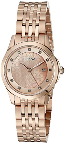 �u���[�o Bulova womens 97P112 14mm Rose Gold Rose Gold Watch Bracelet [���s�A���i]