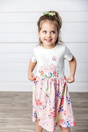 Image of Disney Minnie Mouse Princess Frozen Elsa Stitch Girls Dress Sleeveless & Short Sleeve Casual Summer Clothes Baby to Toddler