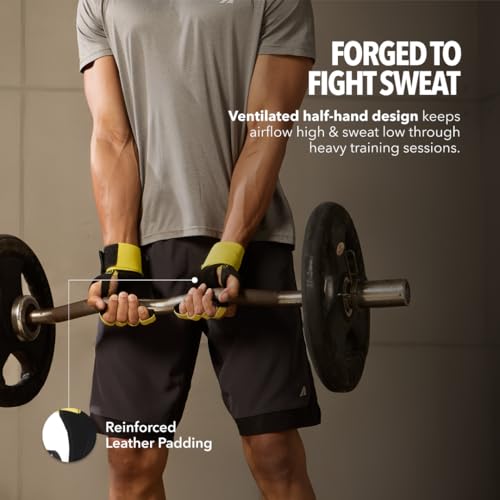 Image of Boldfit Gym Hand Grip & Wrist Strap for Gym Workout Premium Lifting Straps for Weight Lifting, Deadlift Strap & Wrist Support for Men & Women, Gym Accessories for Men Workout, GripBold S