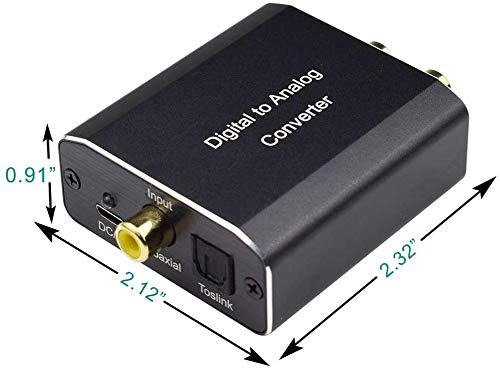 Hdiwousp OPTICAL TO RCA CONVERTER -01 Digital To Analog Audio Converter thumb #3