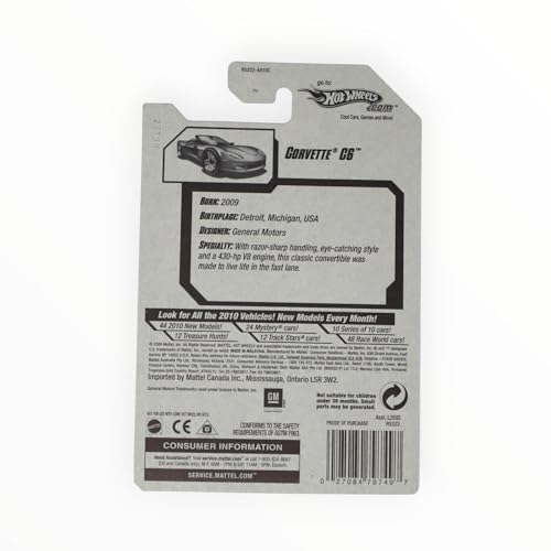 Hot Wheels 2009 Corvette C6 Burnt Orange miniatura 2