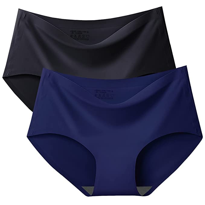 Women's Cotton Hipsters Panty Multicolor Seamless Size (S to 3XL) Pack of 2-image-16