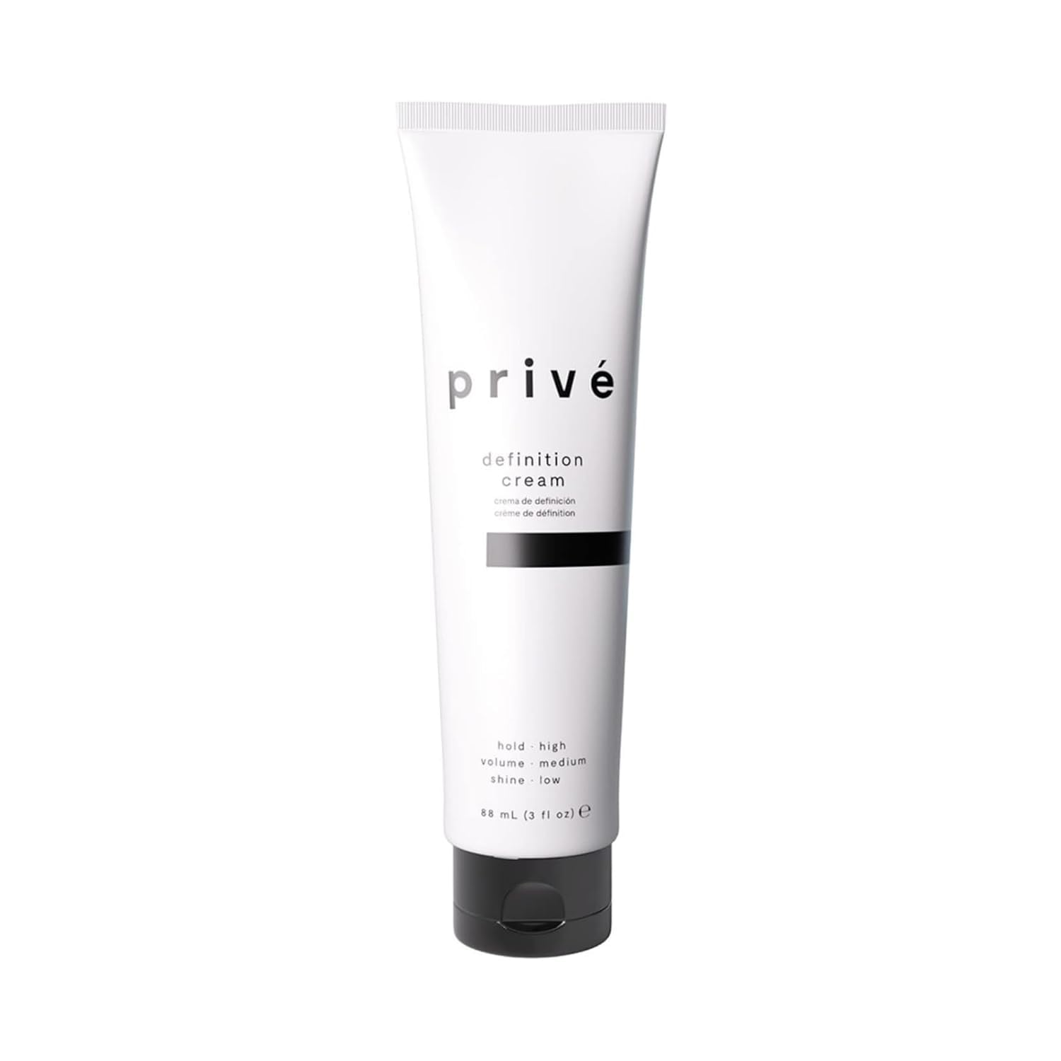 Privé Definition Hair Cream - High Hold Styling Cream for Smoothing, Molding & Shaping - Anti Frizz Hair Products for Slick Back Looks - Adds Texture, Tames Fly Aways & Provides Frizz Control (3 oz)